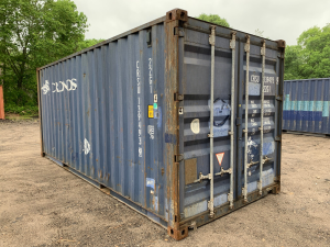20′ x 8′ x 8.5′ Tall –Used Shipping / Storage Container-Wind and Watertight – Blue