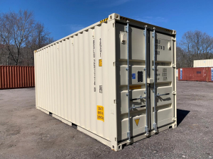 20′ x 8′ x 9.5′ Tall– New **High Cube** Shipping/Storage Container – Wind and Watertight – Beige
