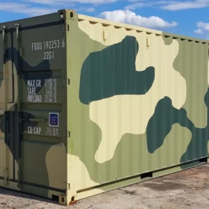 Camouflage New One Trip 20ft Shipping Storage Container Easy Open Door - USA